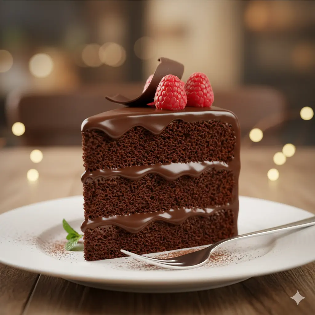 Chocolate Cake Slice